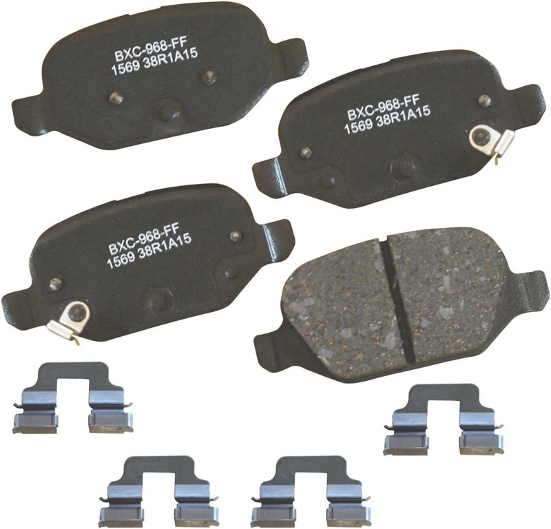 Bendix Premium SBC1569 Ceramic Rear Brake Pads for Fiat 500 2019-2009 - Image 1